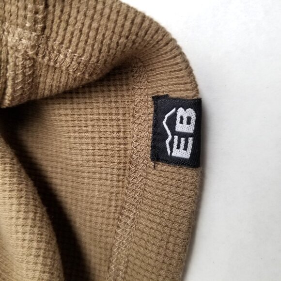 Eddie Bauer Waffle Knit Thermal Long Sleeve Shirt Size XXL Tan Outdoor Gorpcore - Picture 3 of 9